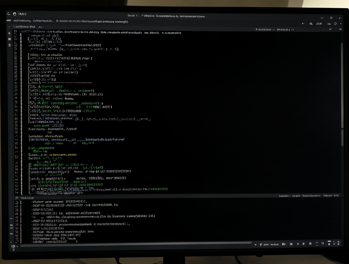 Pantalla con el resultado del script en una ventana negra