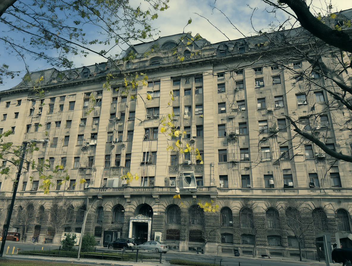 Edificio gubernamental que representa la nueva autoridad de servicio público