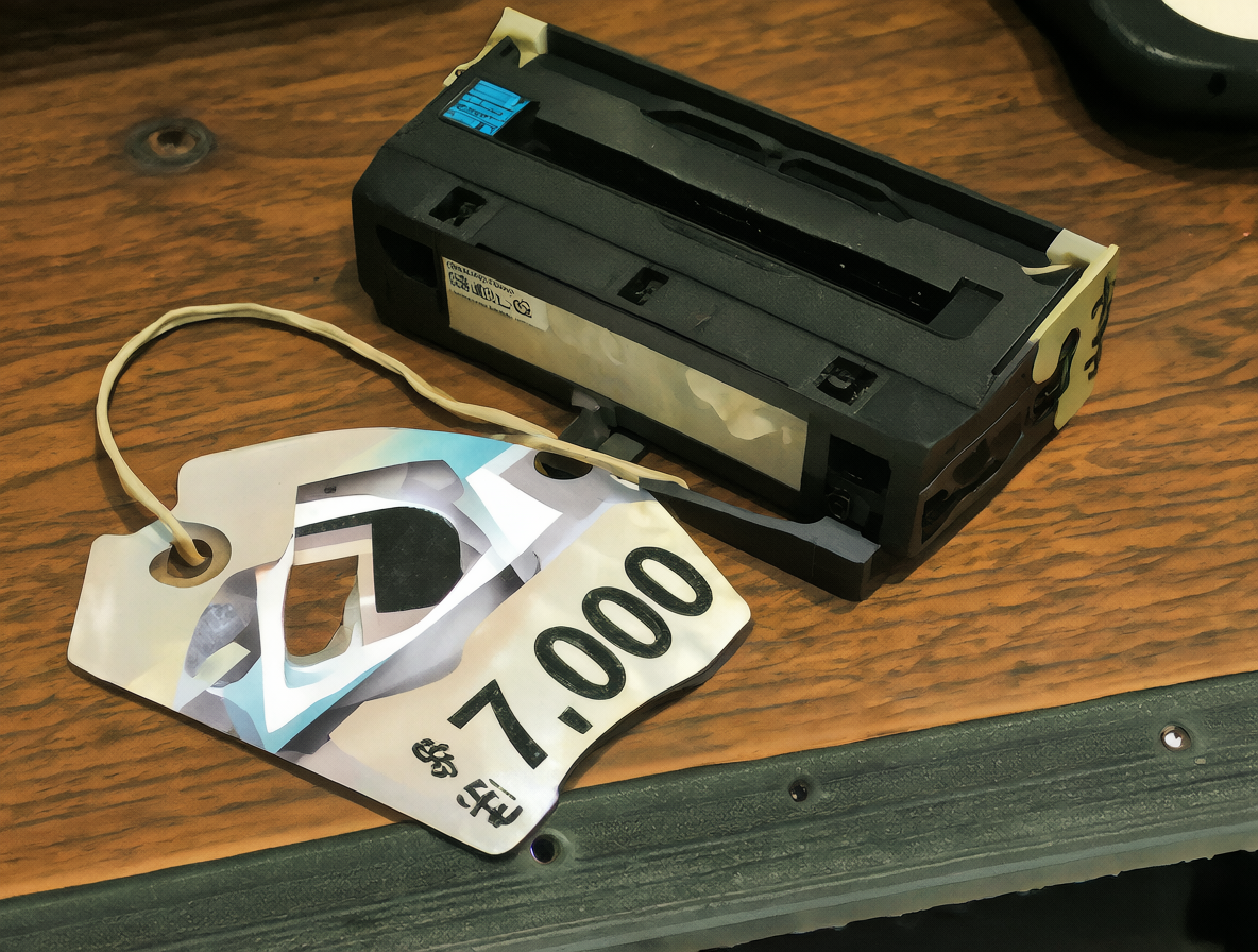 LTO-9 tape drive and price tag