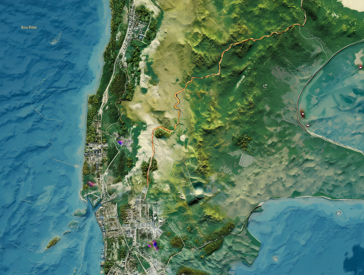 Mapa estilizado de Chile mostrando las mejores ciudades para vivir.