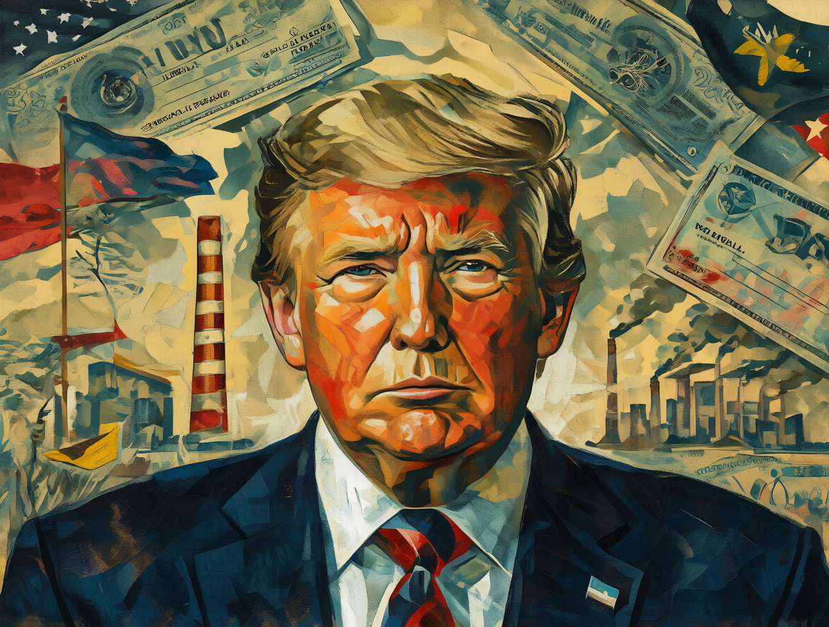 Retrato de Donald Trump