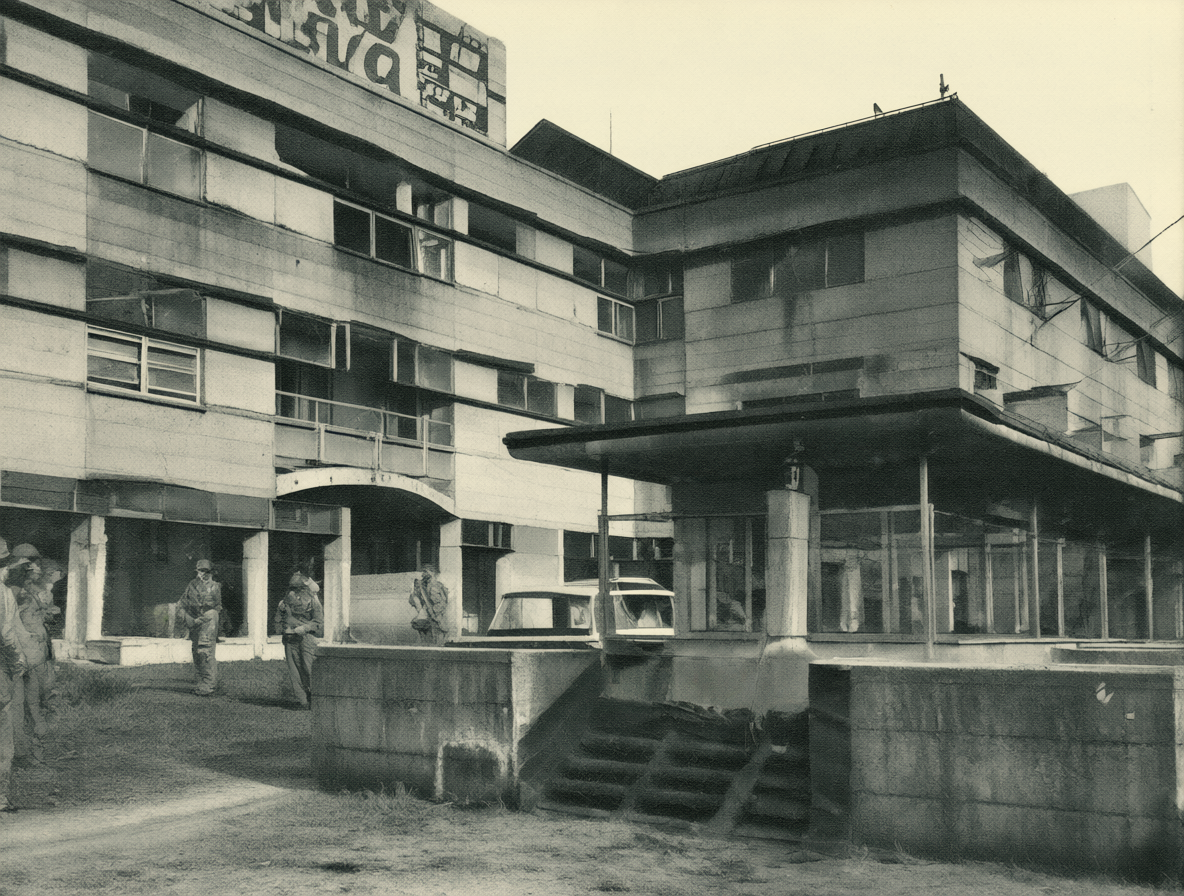Fotografía histórica del complejo de Villa Grimaldi.