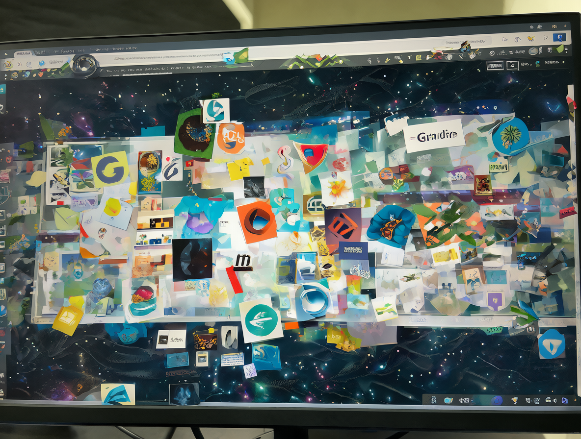 Vista cercana de una pantalla de computadora mostrando varios navegadores abiertos con logotipos de motores web.