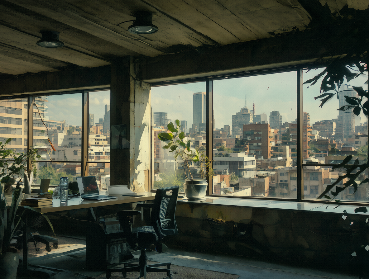 Vista del edificio moderno de la oficina de The Clinic en Santiago