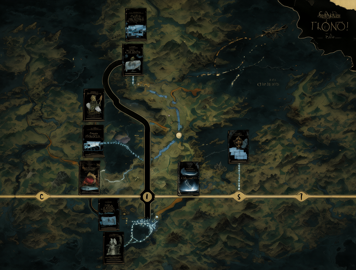 Mapa de Westeros mostrando la divergencia entre libros y serie en Juego de Tronos