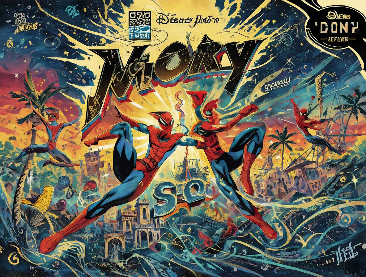 Infografía mostrando los intereses compartidos entre Disney y Sony en el universo de Spider-Man.