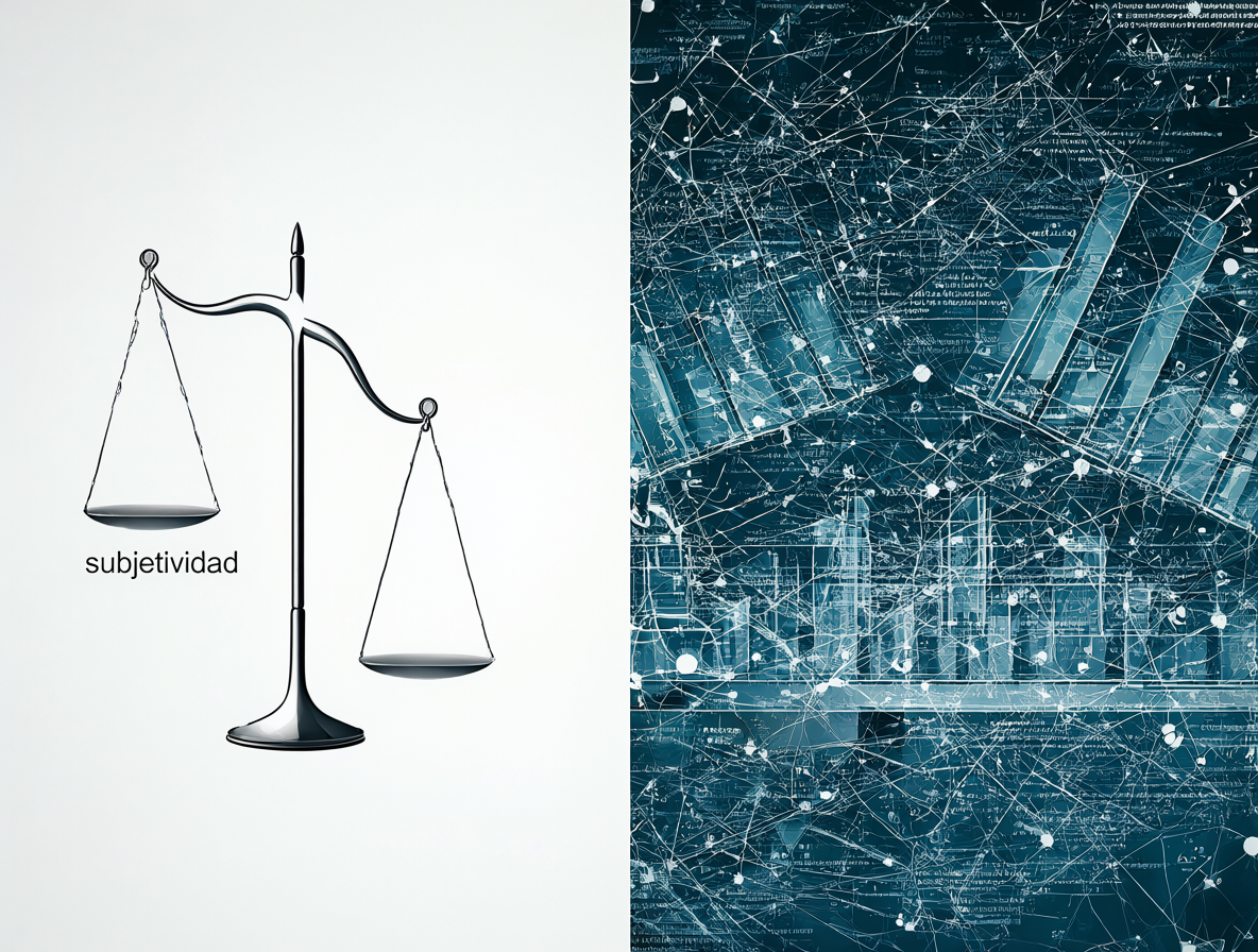 Imagen conceptual mostrando la dualidad de roles sociales y datos duros.