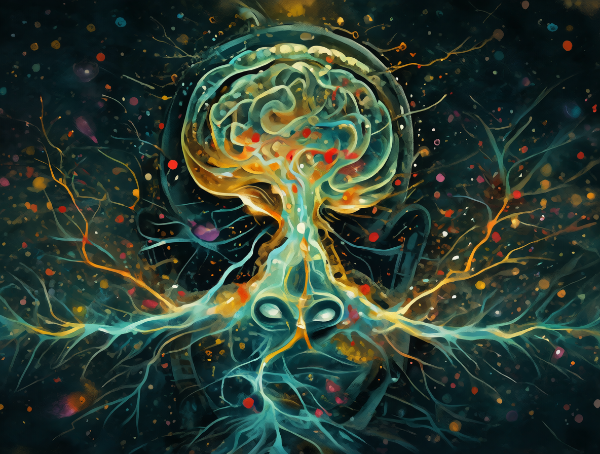 Metáfora visual sobre la relación entre percepción y salud cognitiva en personas ciegas de nacimiento.