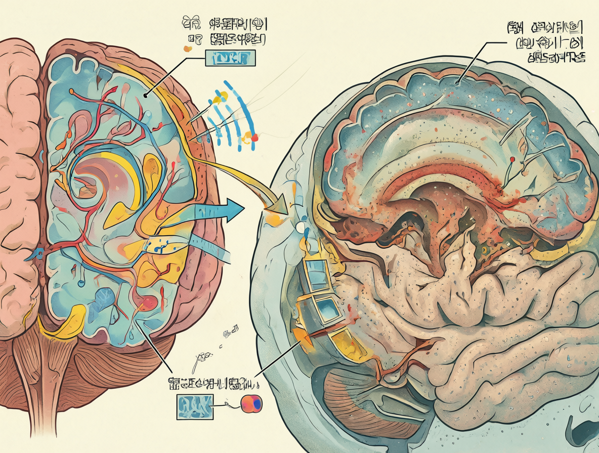 Comparación visual entre dos cerebros humanos con diferentes adaptaciones sensoriales