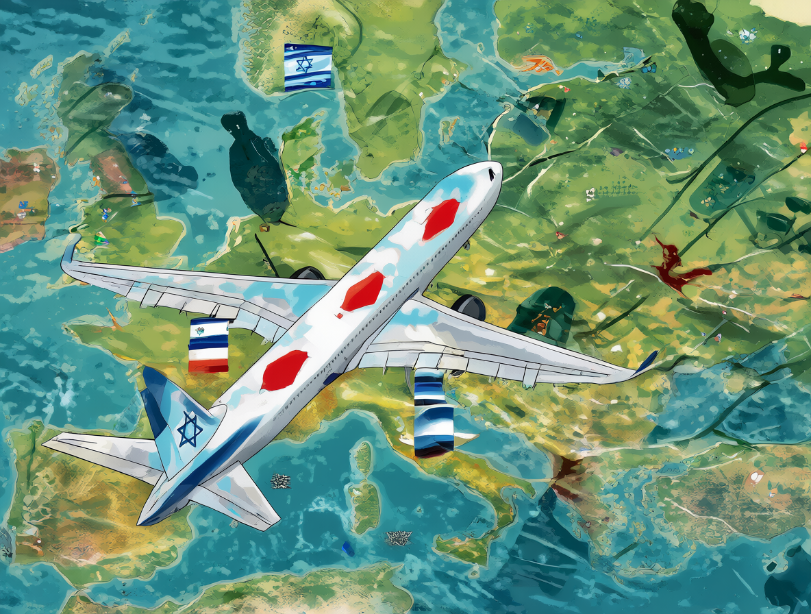 Avión oficial israelí en suelo europeo bajo observación diplomática