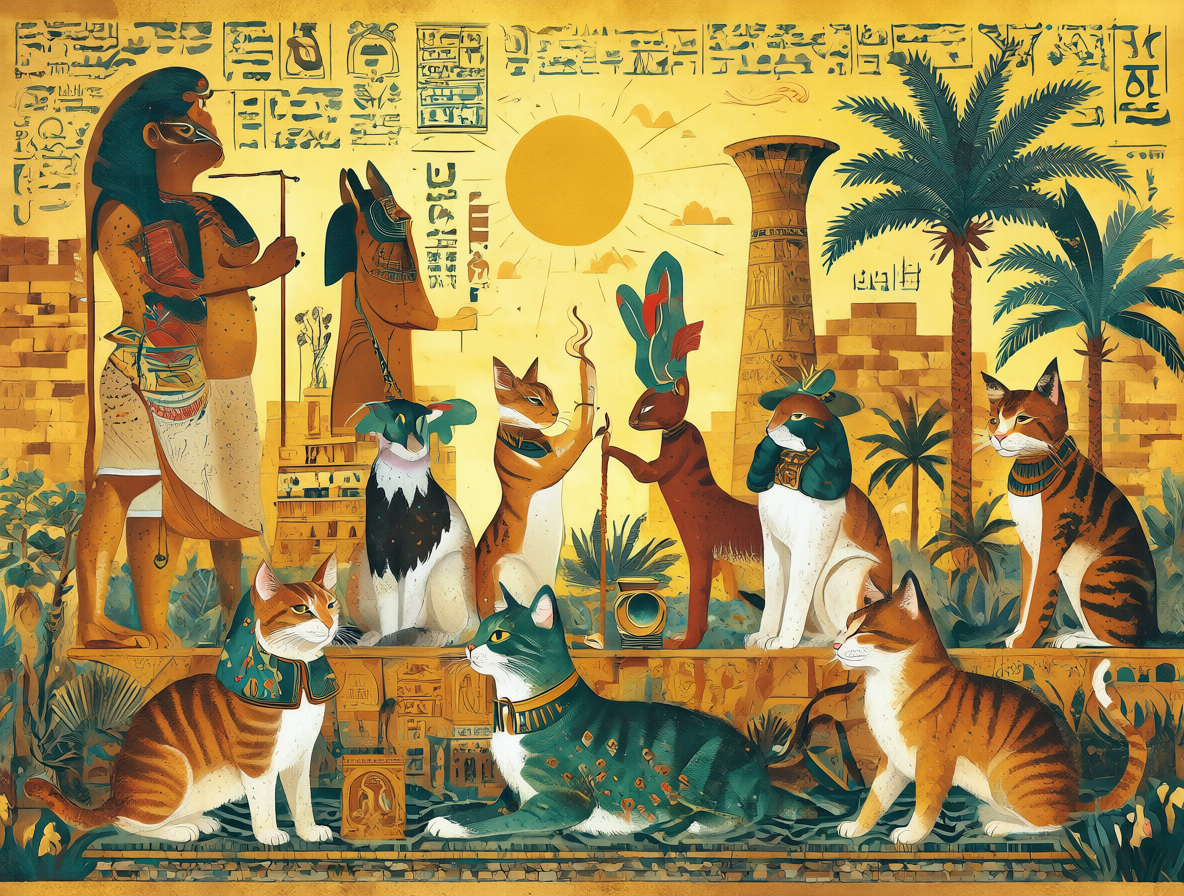 Gatos en el antiguo Egipto