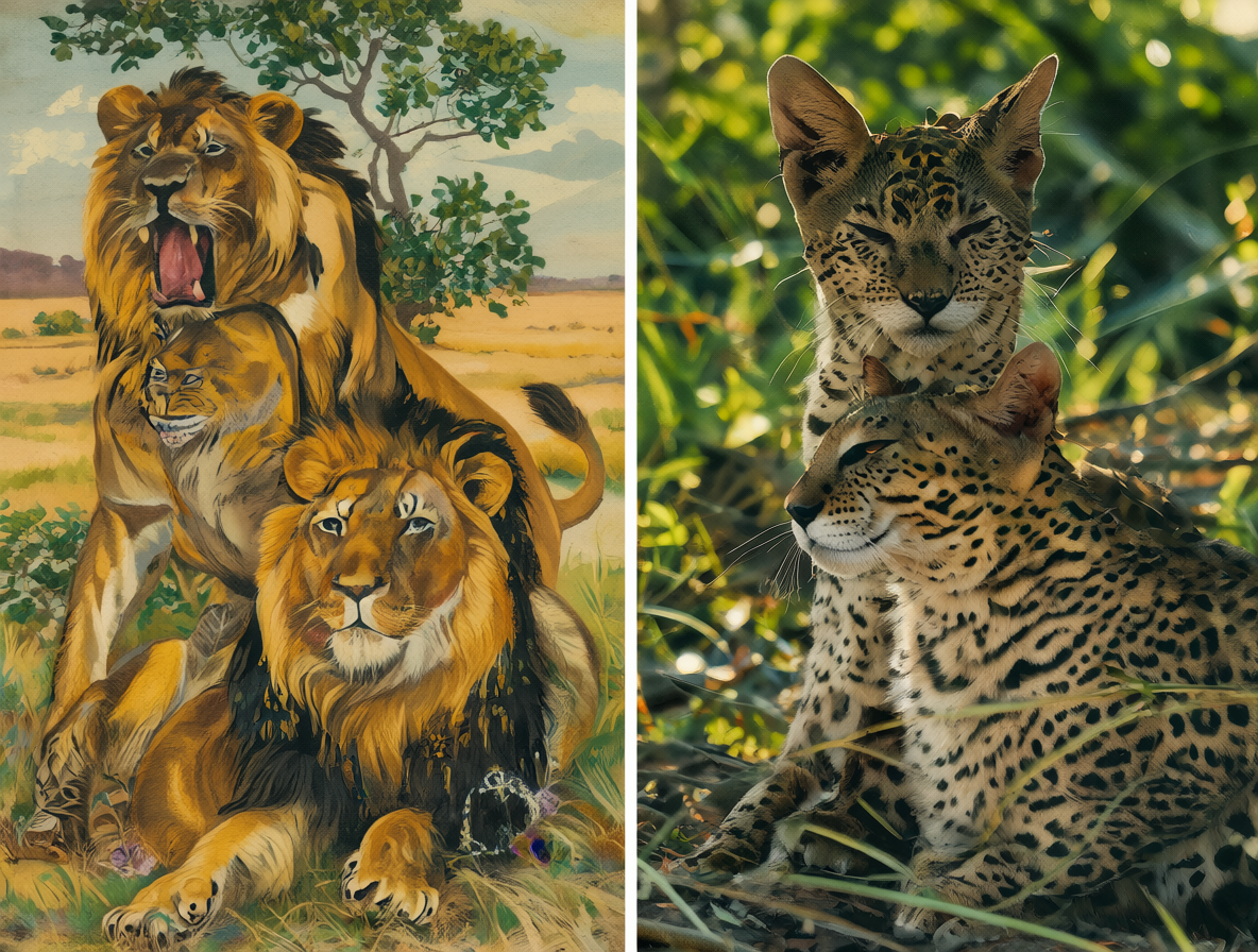 Comparación de animales bíblicos vs. egipcios