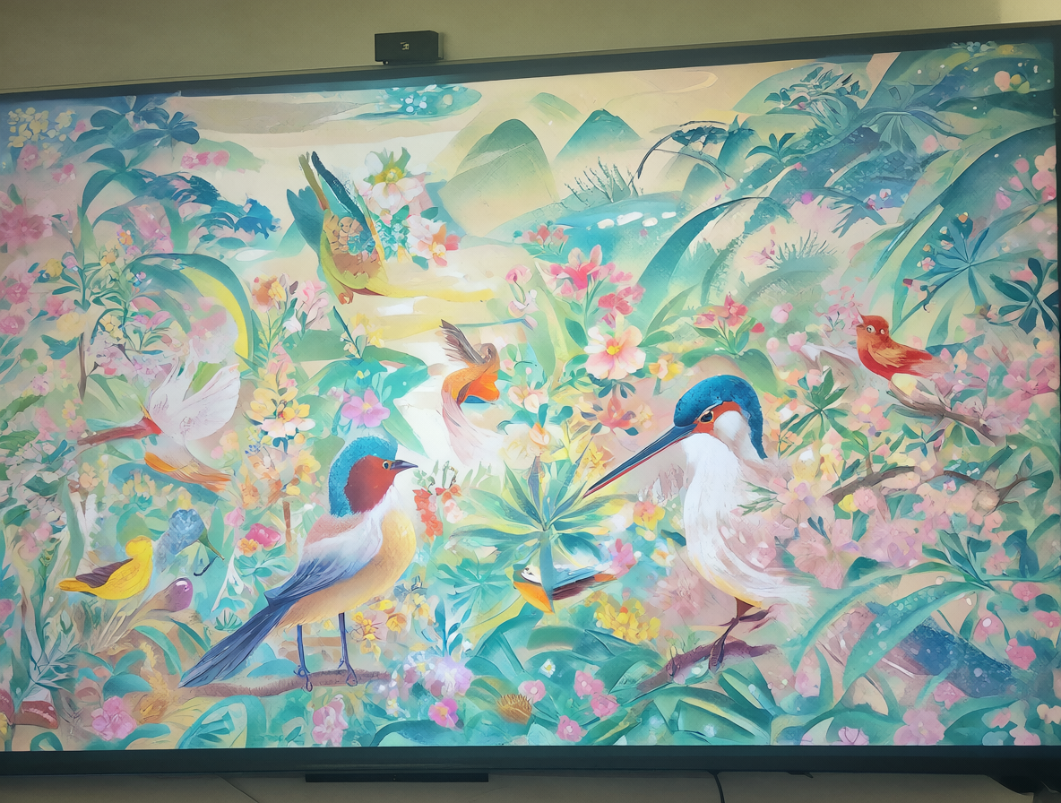 An LED TV screen showing distorted colors like pinkish orange and washed-out hues.
