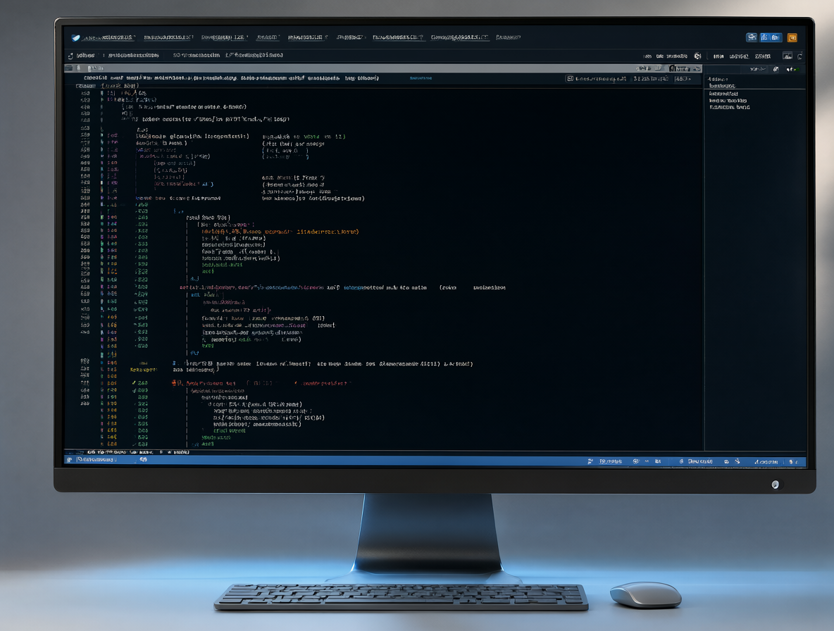 Pantalla de computadora mostrando una línea de comandos con texto de código.
