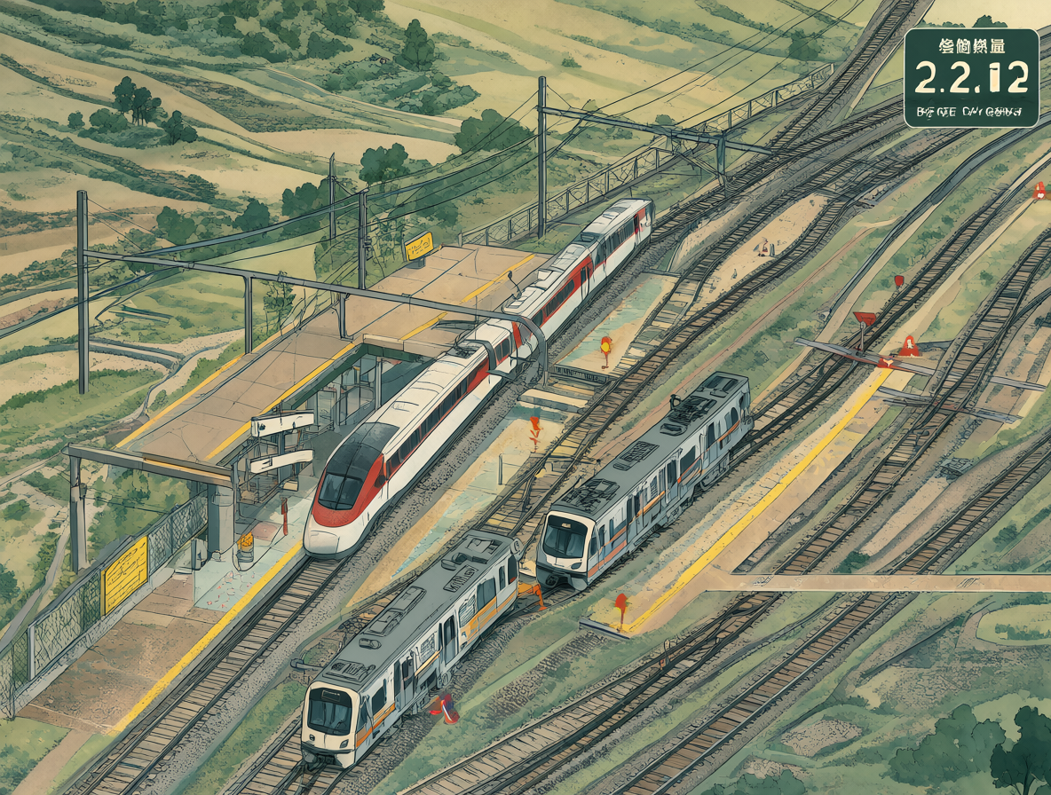 Diagrama del sistema de transporte público con zonas de riesgo