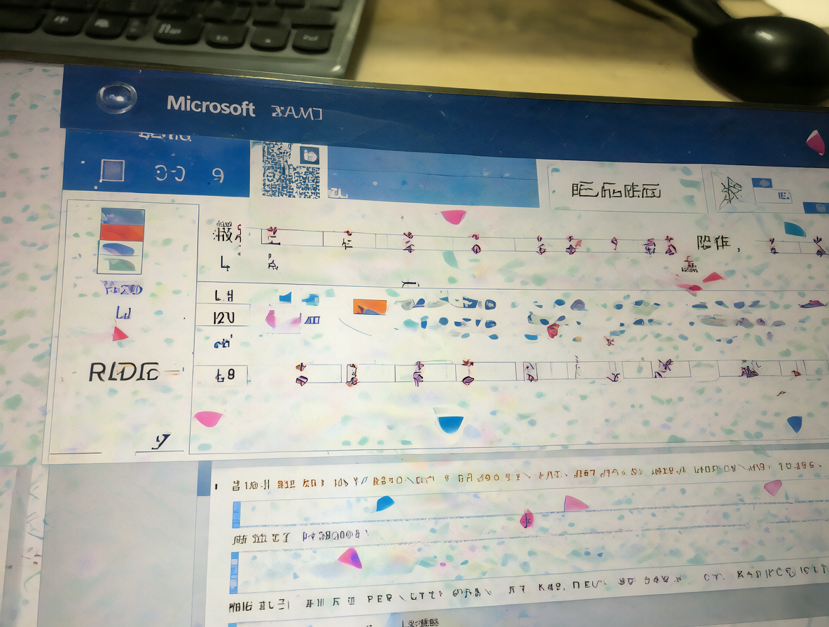 A close-up of a messy computer screen displaying a disorganized document with broken headers.