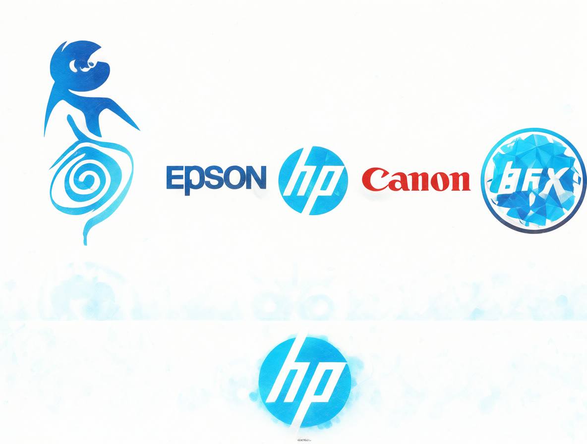 Logos de Epson, Canon, HP y Brother lado a lado en una comparativa