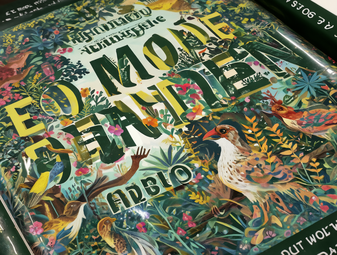 Una vista cercana de un libro impreso con colores vibrantes y texto nítido.