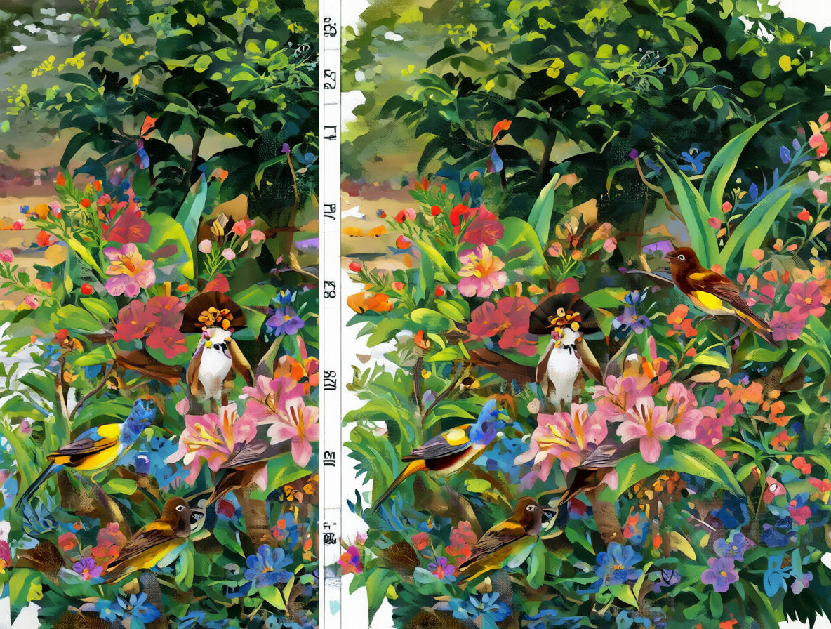 Un gráfico dividido comparando una imagen JPEG comprimida con colores vibrantes contra un archivo TIFF o PNG más grande.