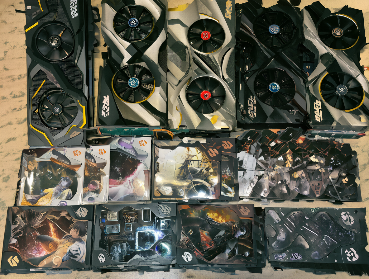 Colección de GPUs RTX de distintos fabricantes