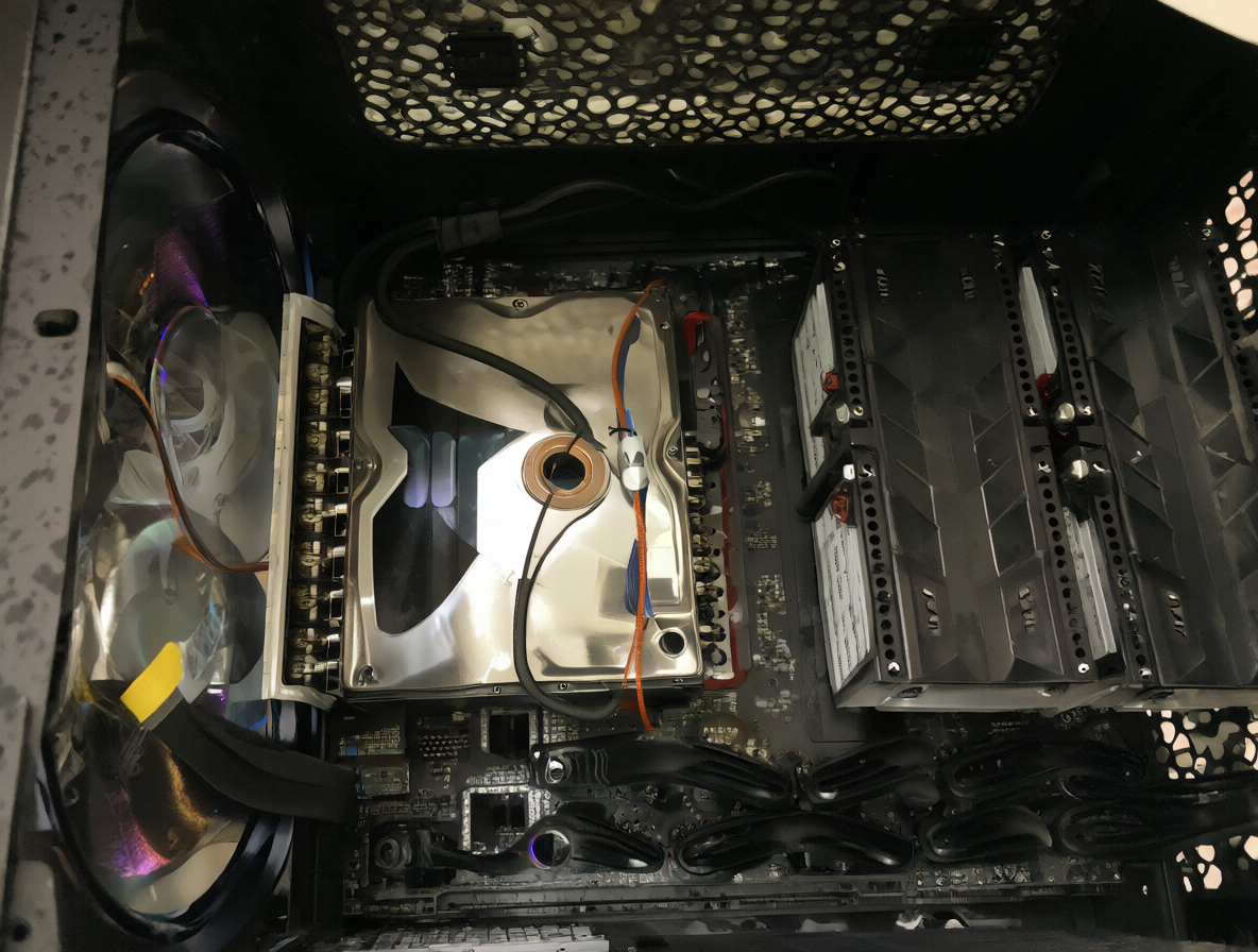 Gabinete de computadora Corsair Carbide Series 100R mostrando bahías internas y externas.