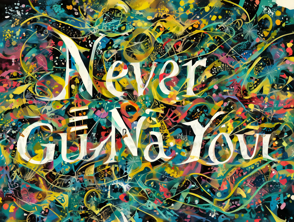 Ilustración de la traducción de la letra de la canción Never Gonna Give You Up