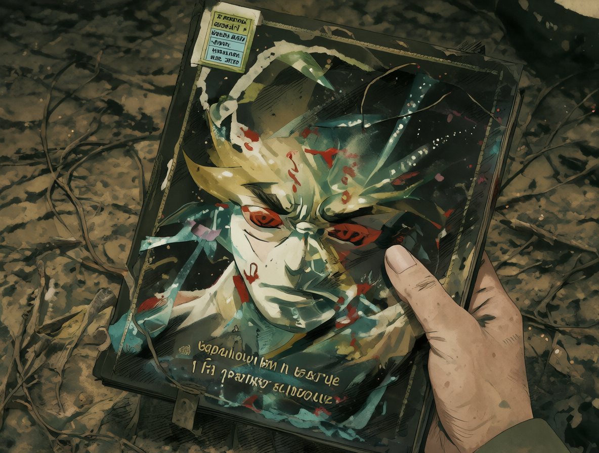 Volumen del manga Gunnm siendo marcado como no canónico.