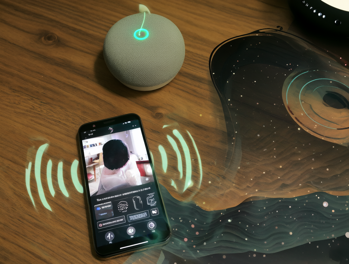 Dispositivo inteligente conectado a una red doméstica para la reproducción de contenido multimedia.