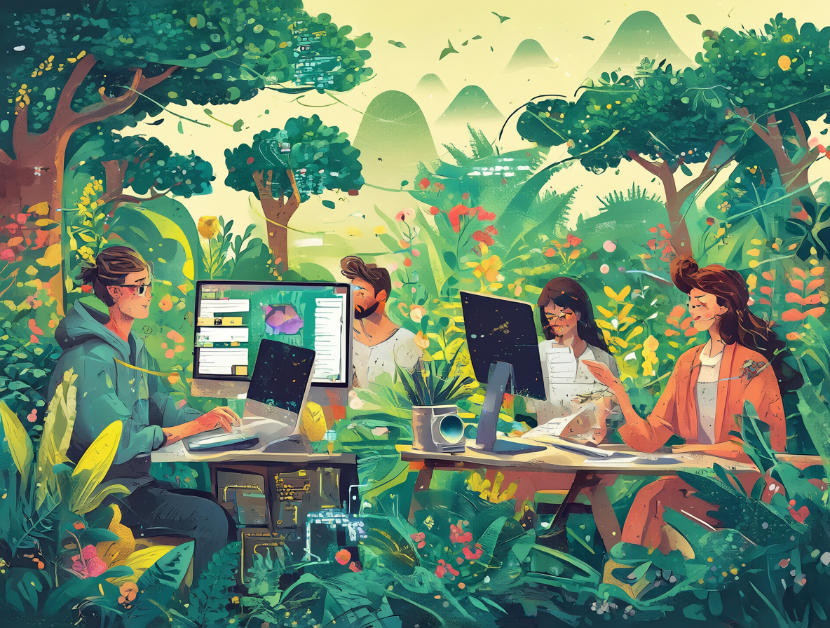 Equipo de desarrolladores realizando refactoring