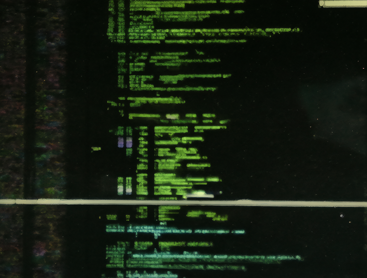 Vista de código con el mensaje de advertencia resaltado.
