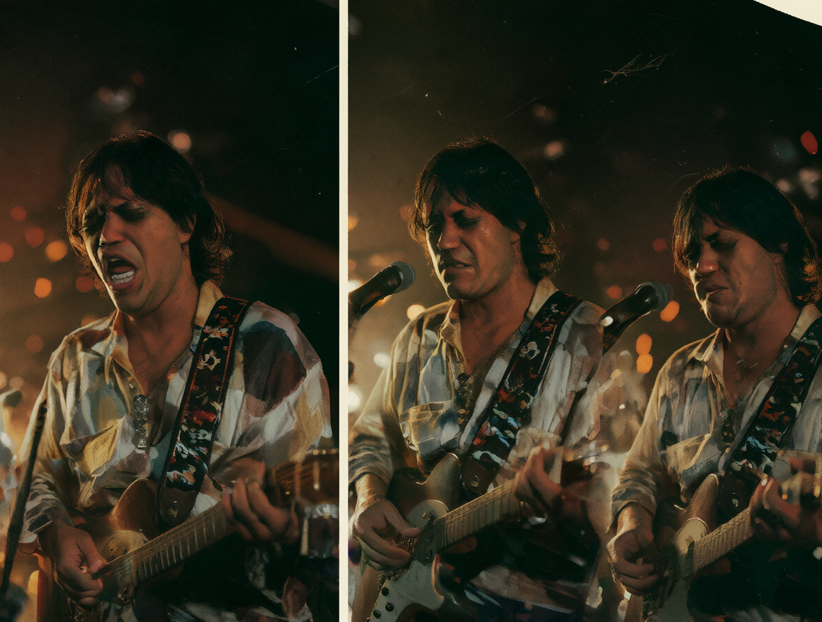 Split-screen comparison of Genesis's 'Congo' fading out mid-verse versus its full live version.