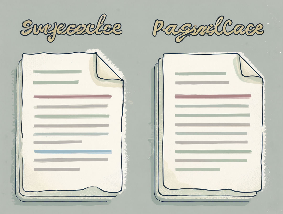 Comparativa visual entre dos estilos de nombres de archivos contradictorios