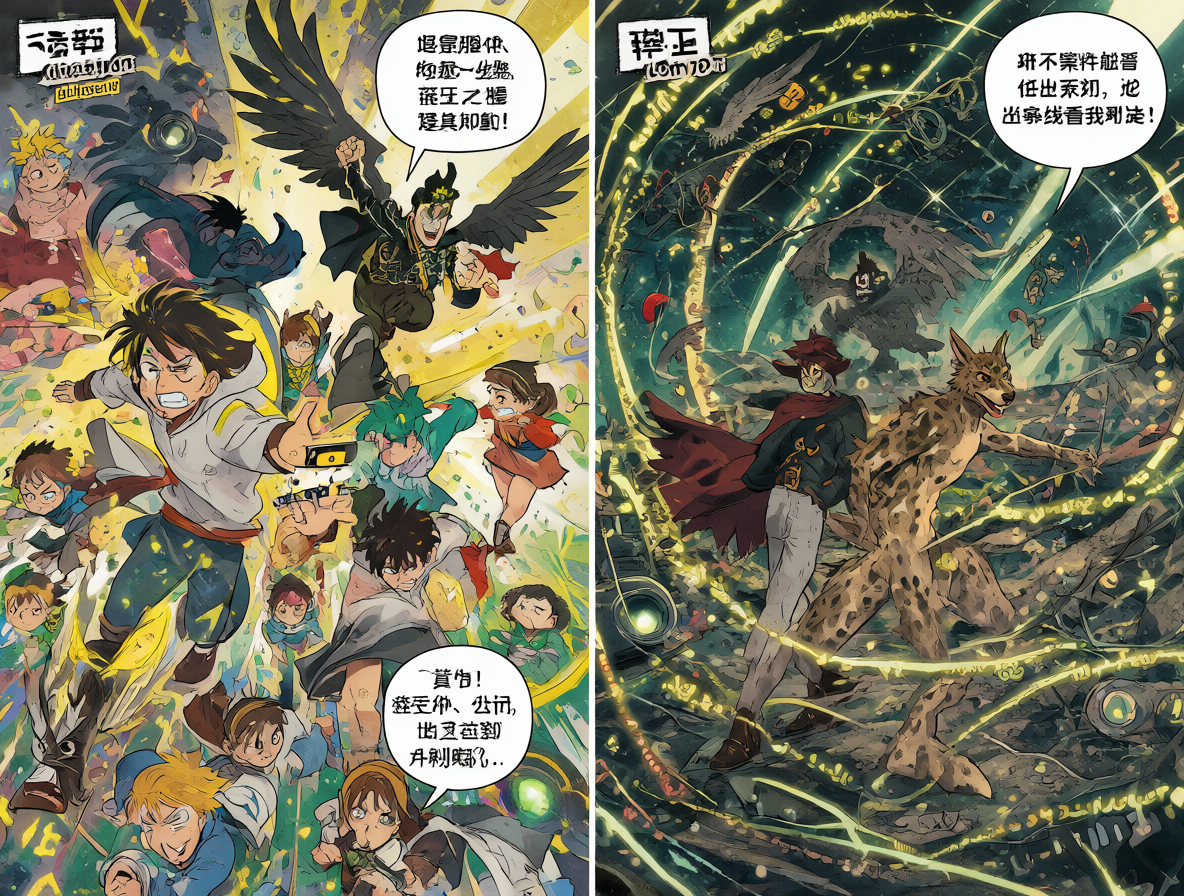 Ilustración comparativa de dos modelos narrativos de cómic