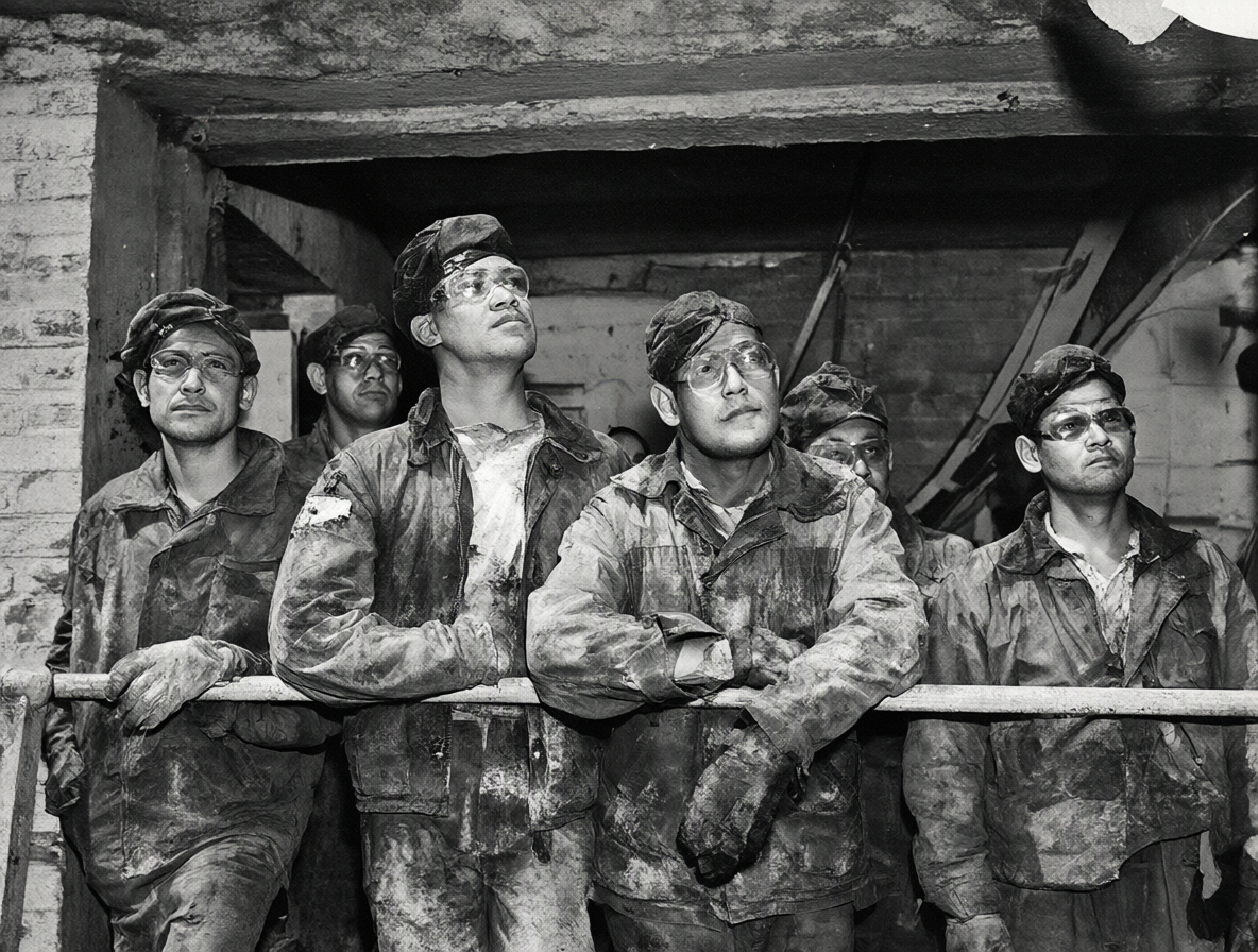 Trabajadores en la obra del Empire State Building