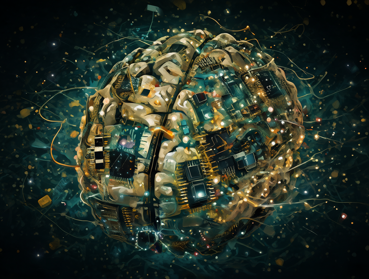Cerebro artificial abstracto y confuso