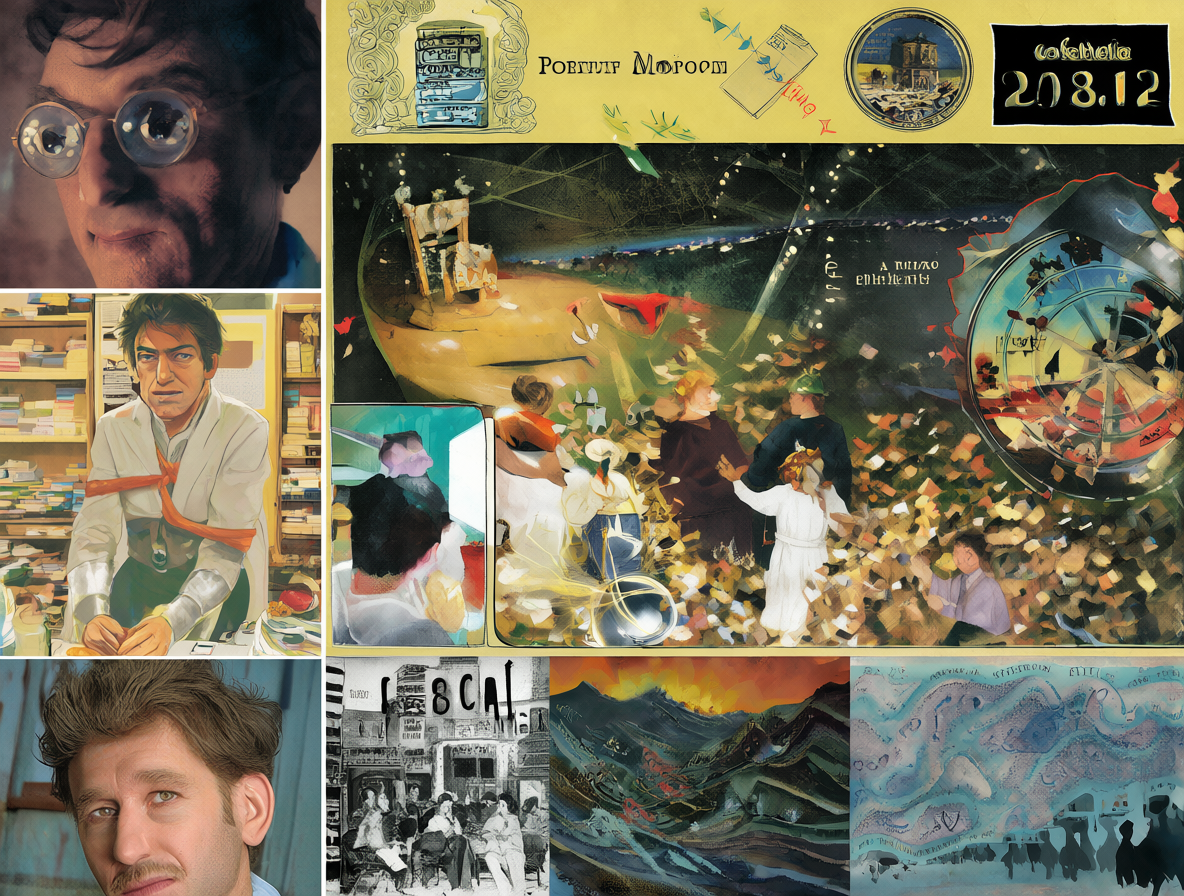 Collage de portadas de libros académicos