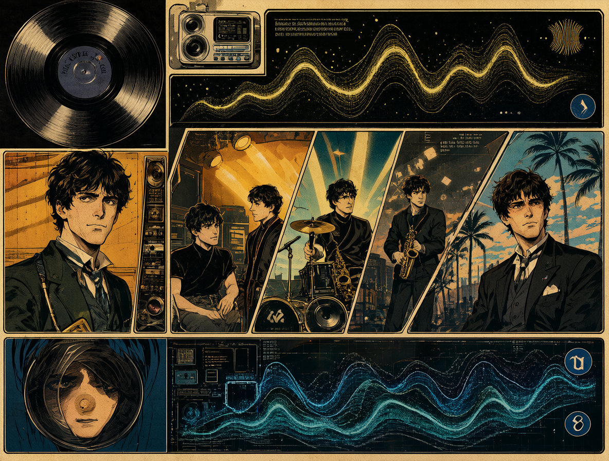 Ilustración sobre la historia del mastering de The Beatles
