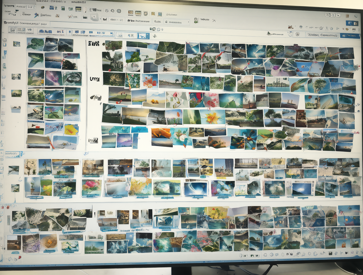 Captura de pantalla de un explorador de archivos en Windows con una lista de imágenes dividida por mayúsculas y minúsculas.