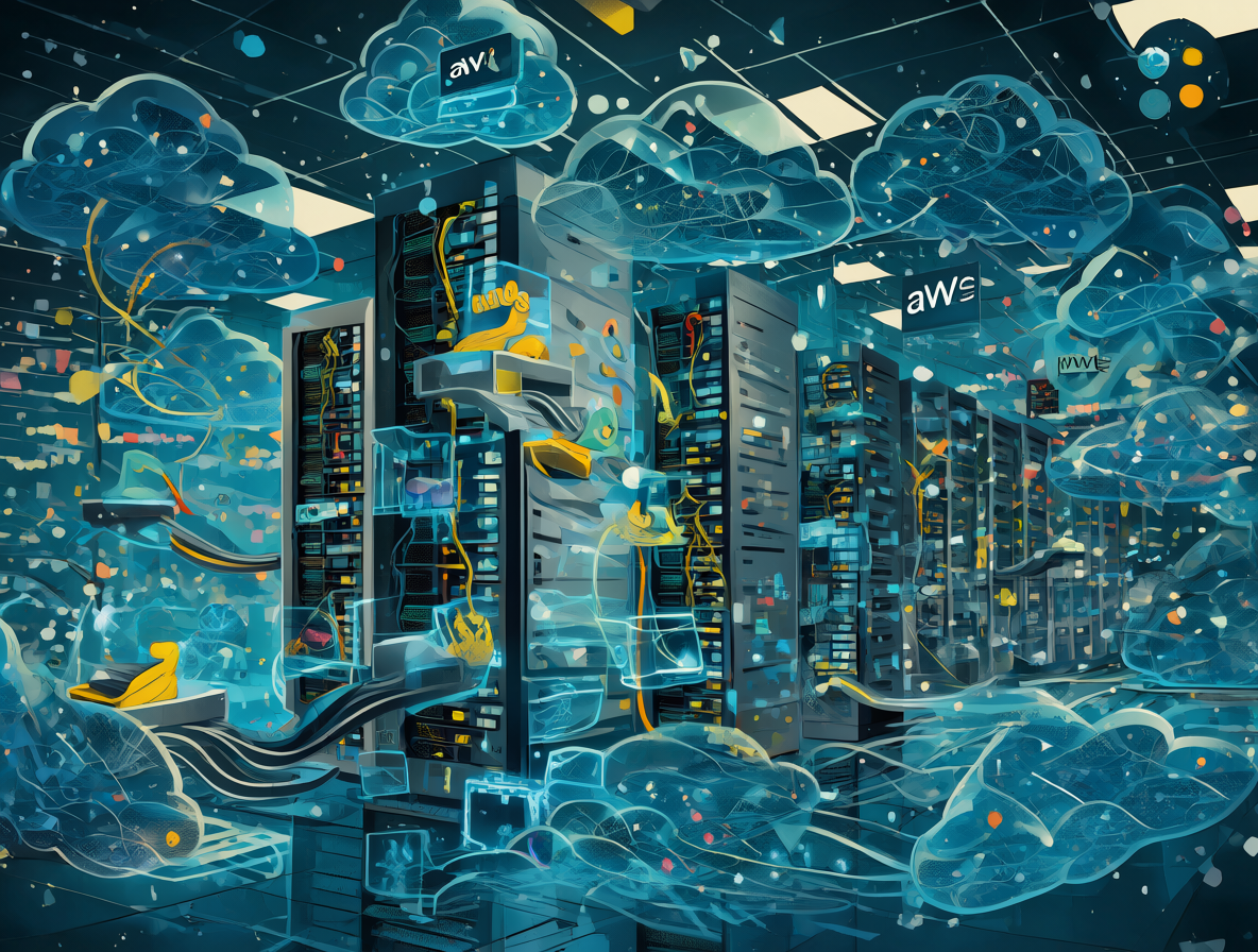 Centros de datos conectados a proveedores de nube para implementar soluciones de IA.