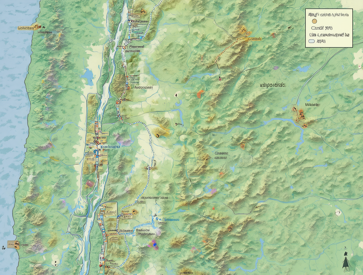 Mapa detallado de Chile mostrando las principales ciudades con oferta de libros de ocasión.