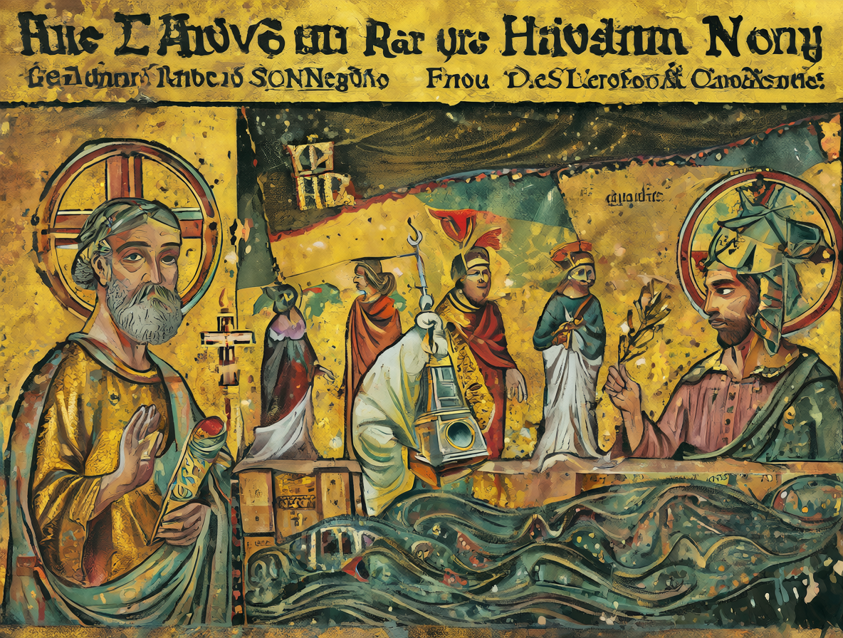 Diagrama histórico mostrando el periodo entre Pedro y el Concilio de Nicea, con Clemente de Roma e Ireneo destacados.