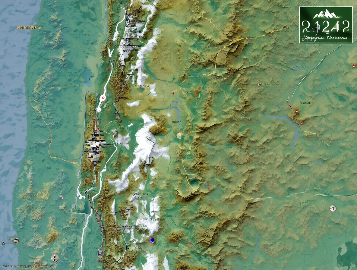 Mapa mostrando la ubicación del Aeropuerto Balmaceda junto a Coyhaique