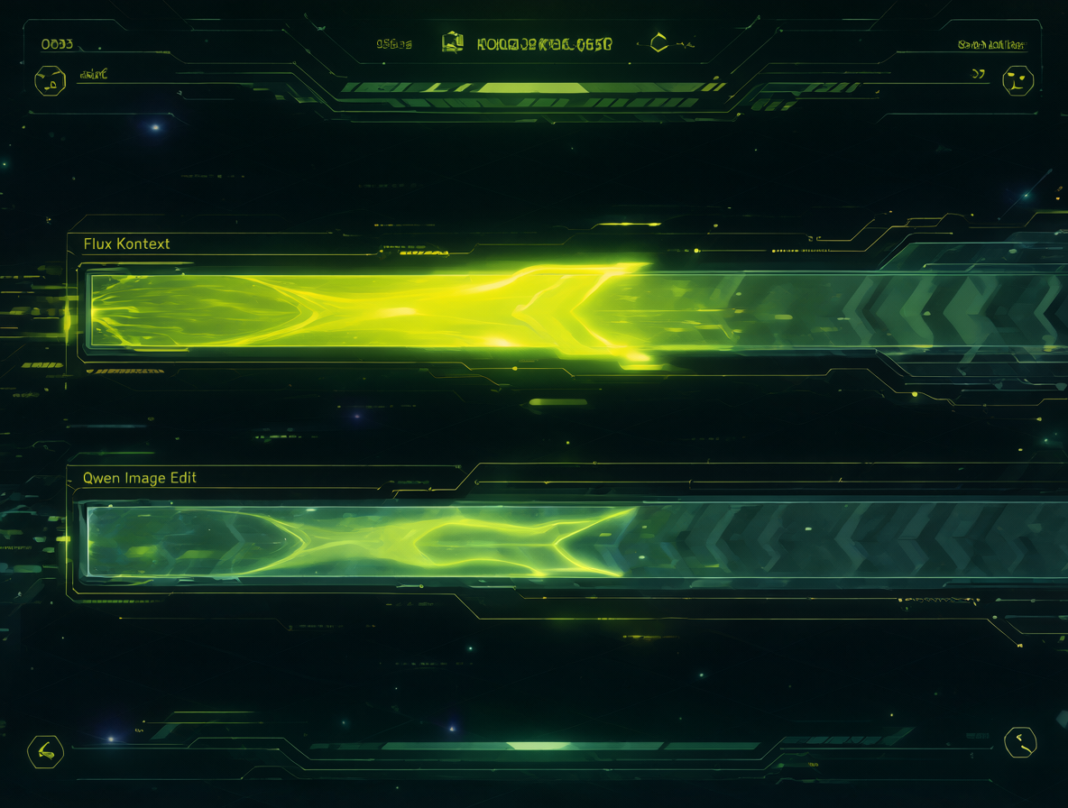 Digital dashboard comparing the speed bars of two AI models.