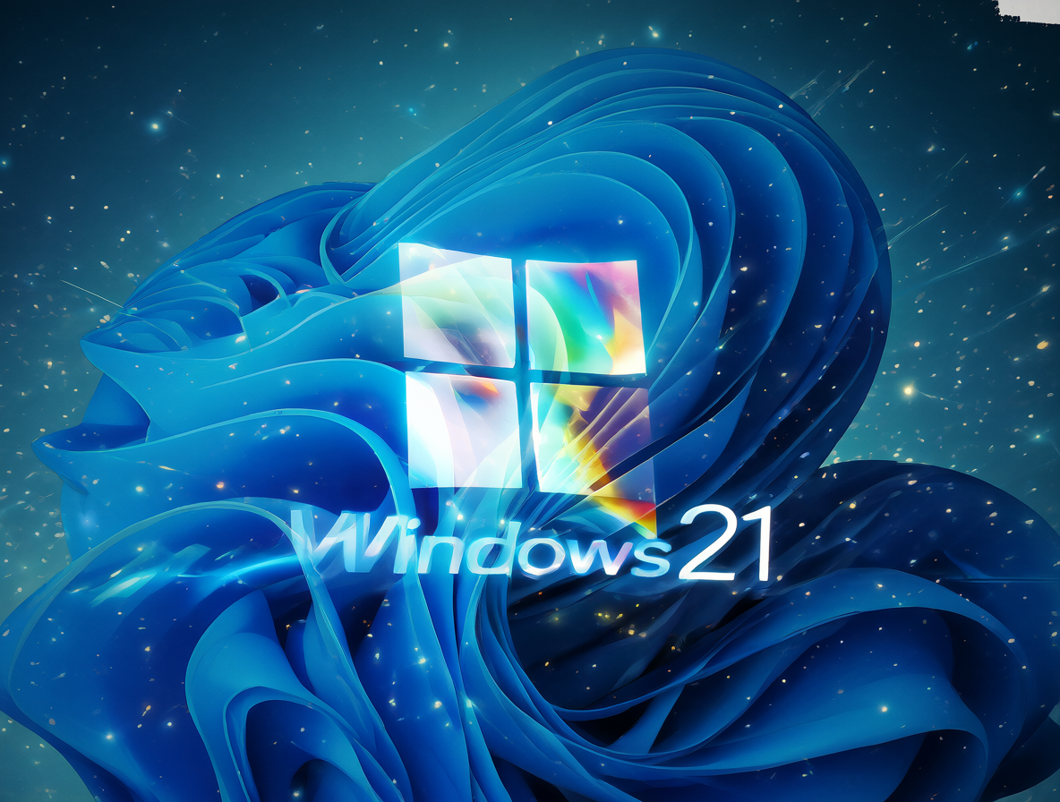Logo de Windows 21 como híbrido perfecto