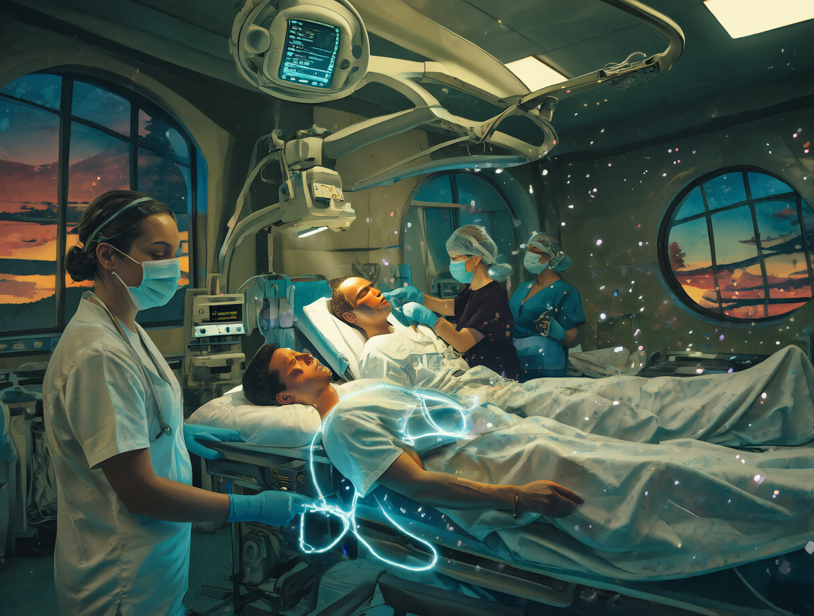 Máquina futurista para ver sueños en la clínica de House M.D.
