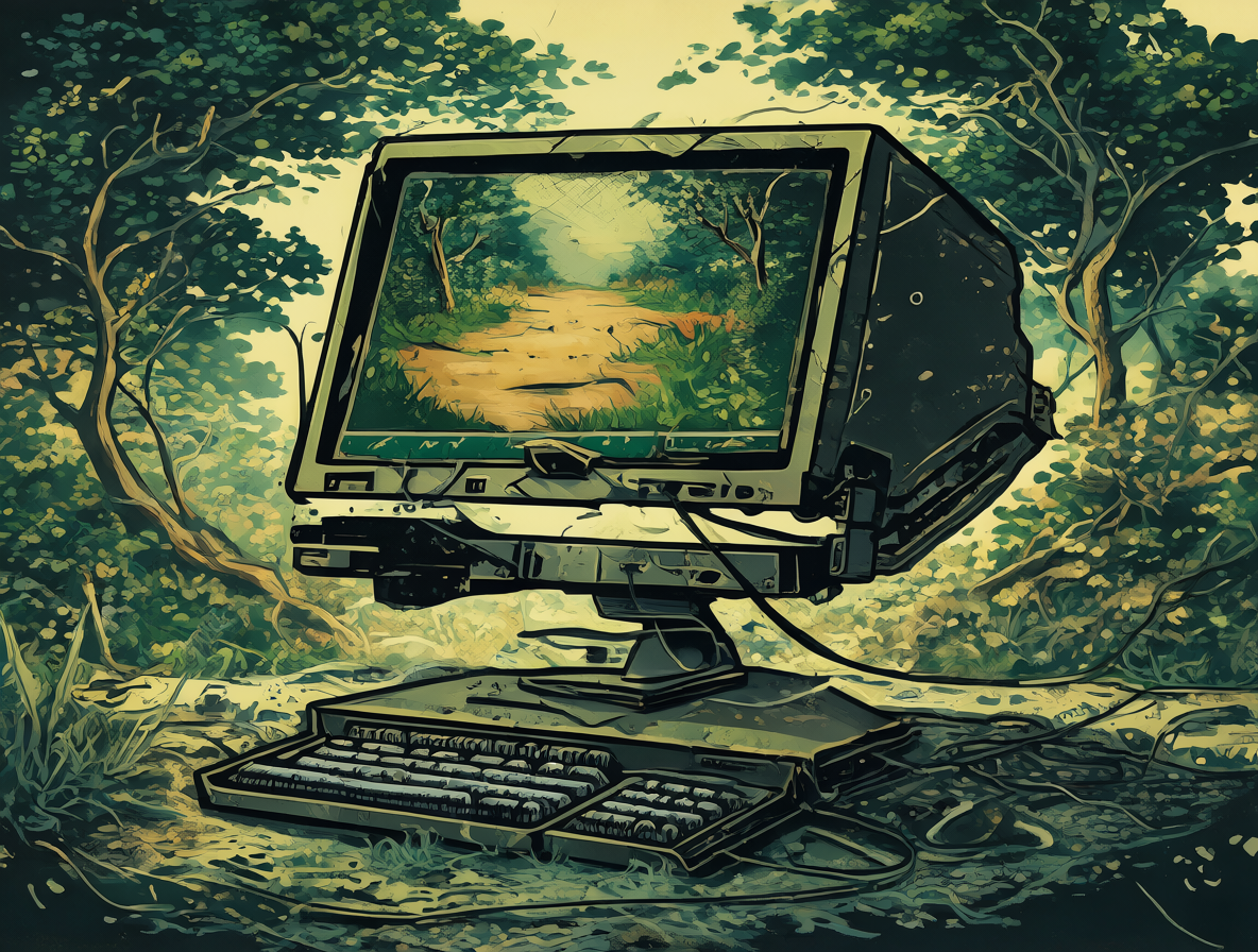 Ilustración de un entorno de terminal enfocado en la robustez técnica