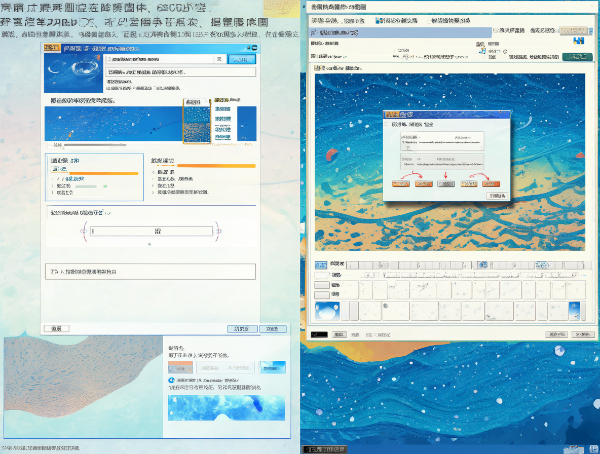 Dos ventanas de configuración de red lado a lado en Windows.