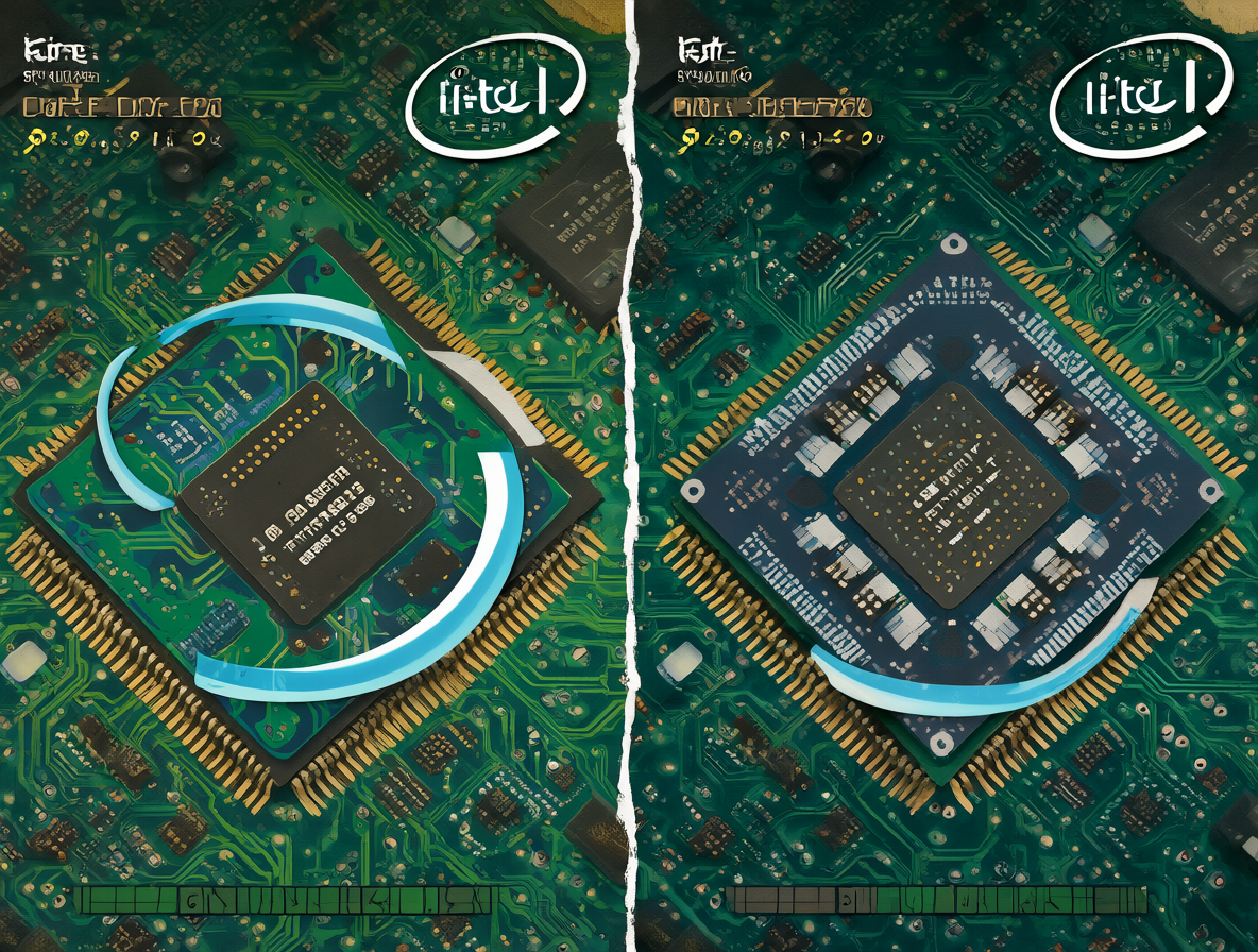 Comparativa visual entre el procesador Intel Pentium G3250 y el Intel N100