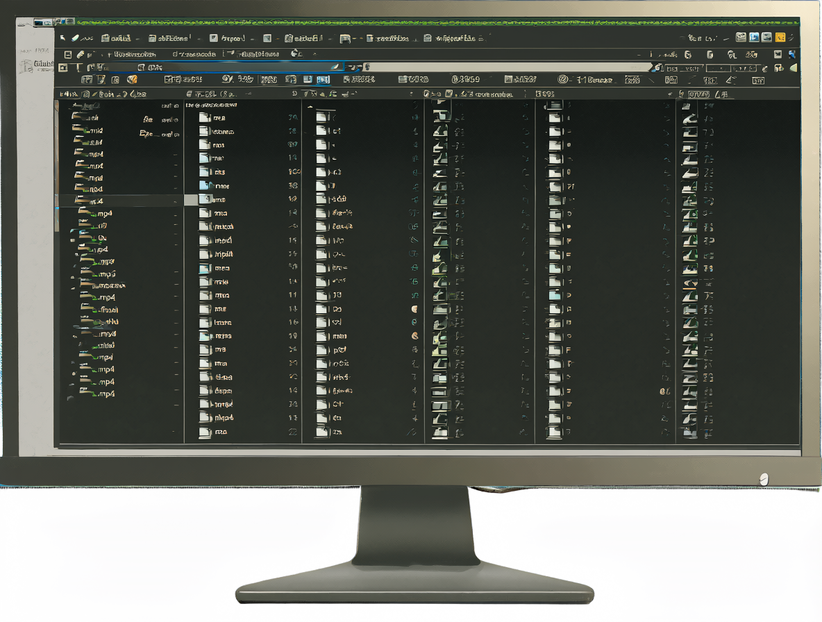 Monitor mostrando herramientas de desarrollador y pestaña de red con archivos