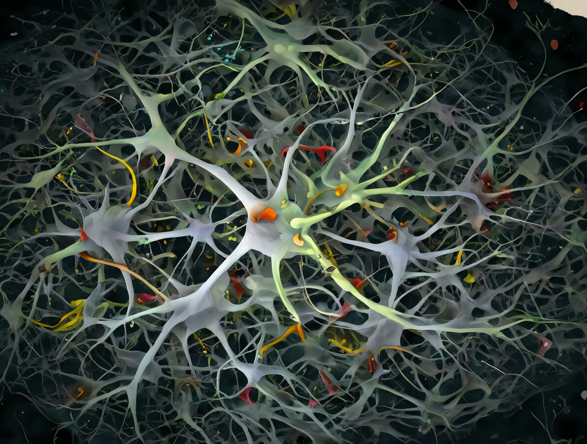 Visualización del cerebro con circuitos neuronales apagándose durante una anestesia.